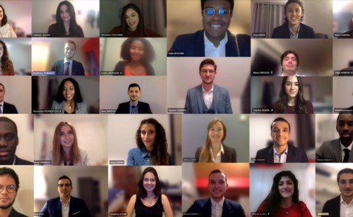 Photo classe virtuelle Master université Paris Dauphine PSL