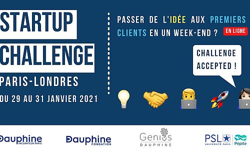 Startup Challenge 2021 de l'Incubateur Dauphine - PSL