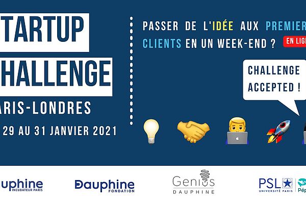 Startup Challenge 2021 de l'Incubateur Dauphine - PSL