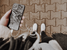 Etudiant smartphone
