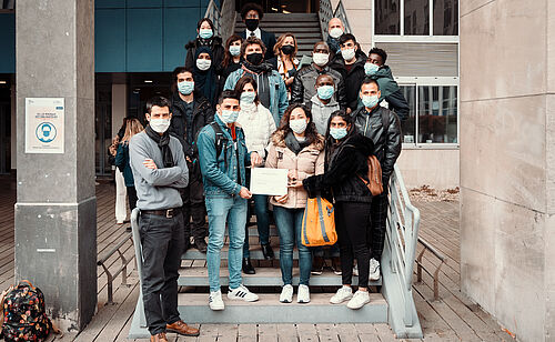 Remise de diplôme étudiants réfugiés DU Passerelle, Université Paris Dauphine - PSL