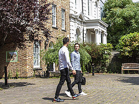Students on the campus