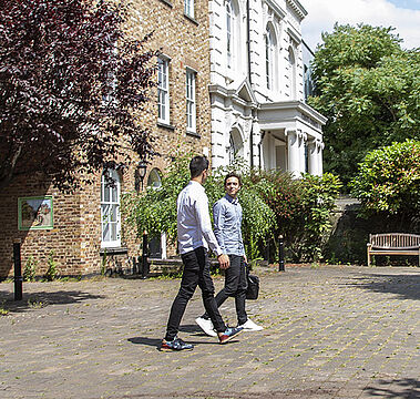 Students on the campus